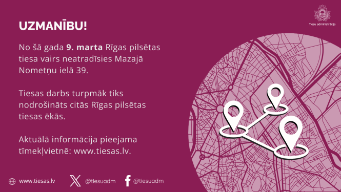 Attēlā redzamas lokācijas uz kartes.