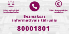 Bezmaksas informatīvais tālrunis