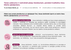 Tiesu klientu apkalpošanas standarts