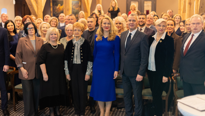 Attēlā redzami pasākuma dalībnieki