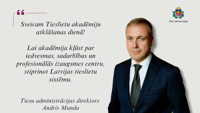 Attēlā redzams Tiesu administrācijas direktors