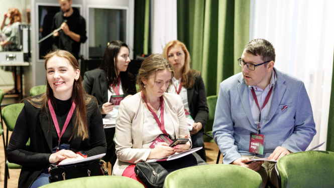 Attēlā redzami pasākuma dalībnieki