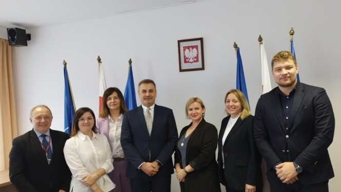 Latvijas delegācija kopā Polijas Tieslietu ministrijas pārstāviem.