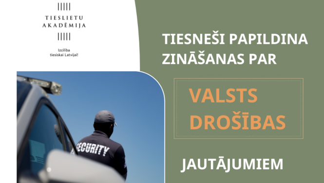 Attēlā attēlots Tieslietu akadēmijas vizuālās identitātes attēls