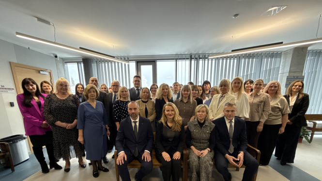 Attēlā redzami pasākuma dalībnieki