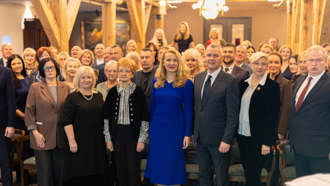 Attēlā redzami pasākuma dalībnieki