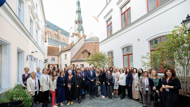 Attēlā redzami pasākuma dalībnieki