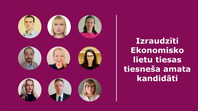 Ekonomisko lietu tiesas tiesnešu amata kandidāti