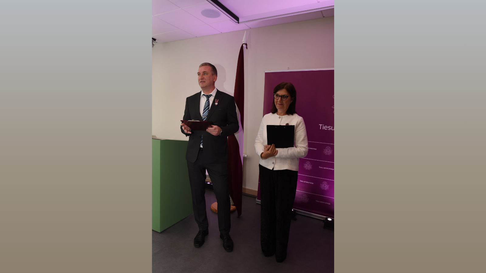 Attēlā redzami pasākuma dalībnieki