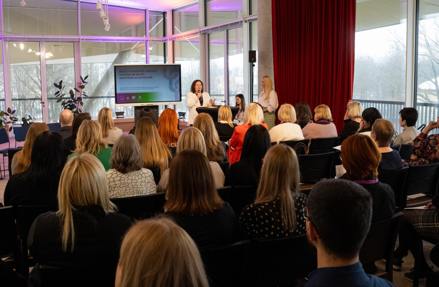 Attēlā redzami pasākuma dalībnieki