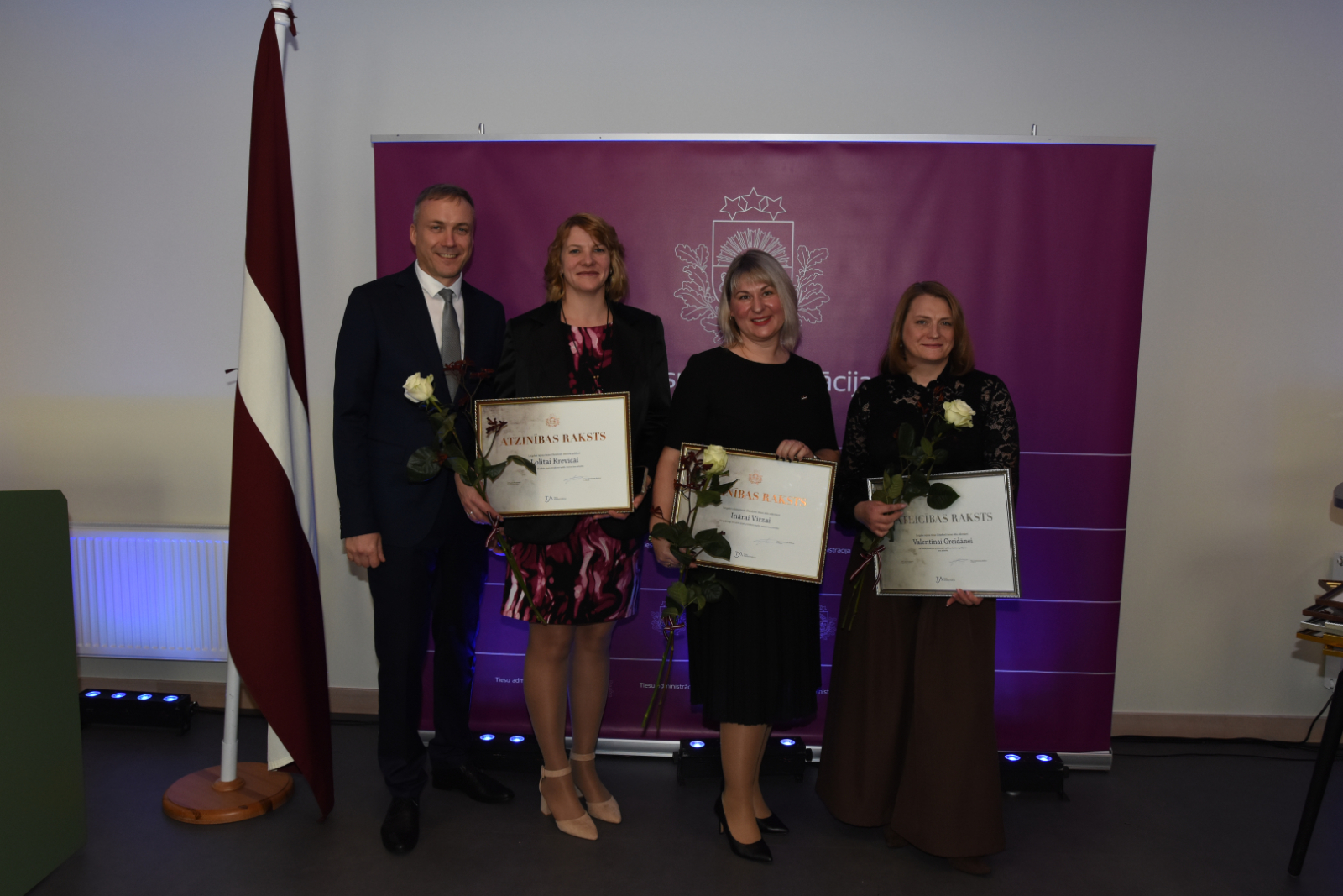 Attēlā redzami pasākuma dalībnieki