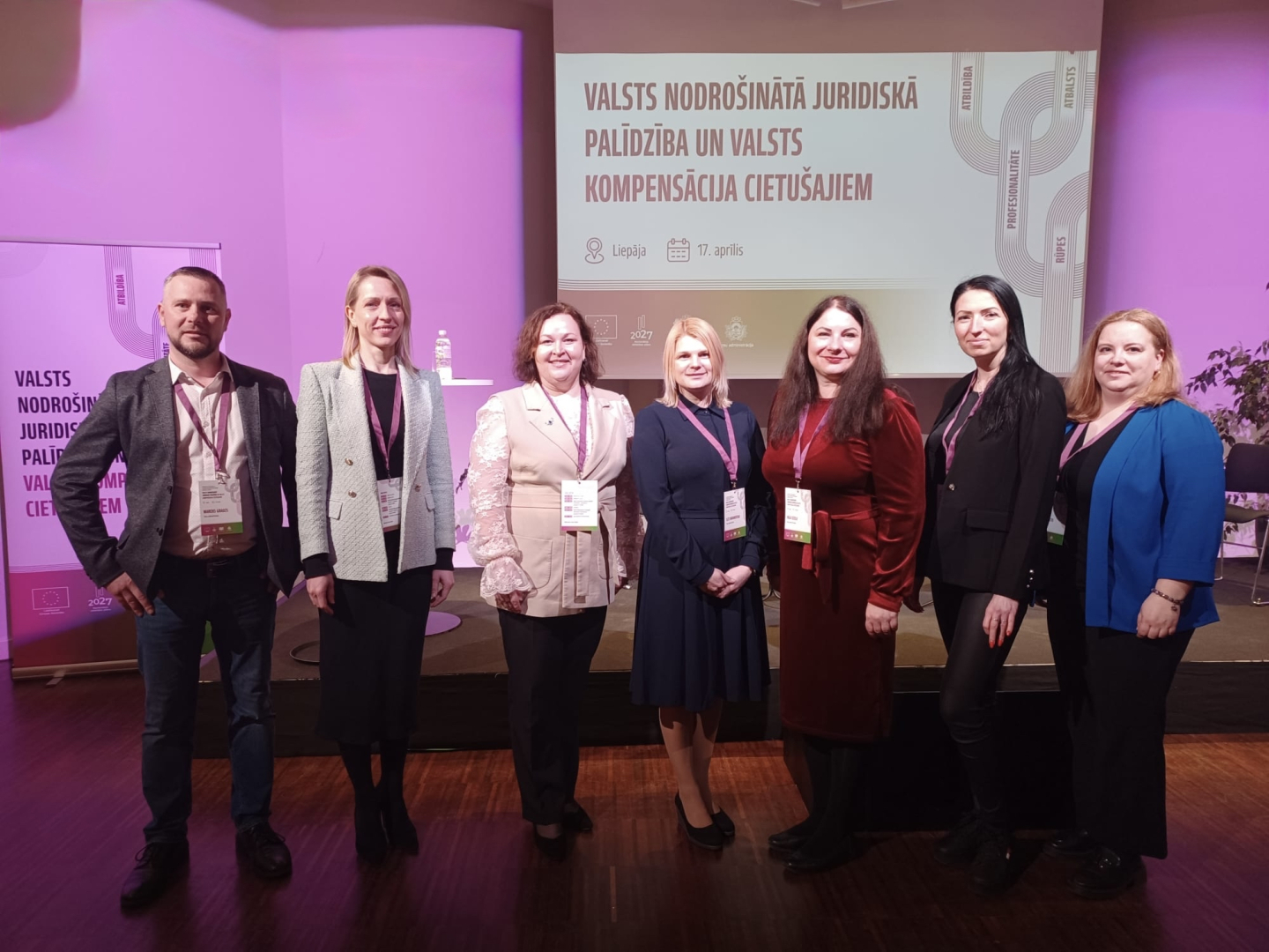 Attēlā redzami pasākuma dalībnieki