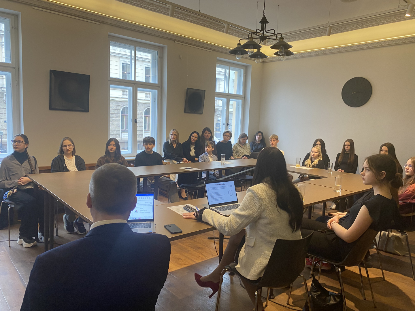 Attēlā redzami pasākuma dalībnieki