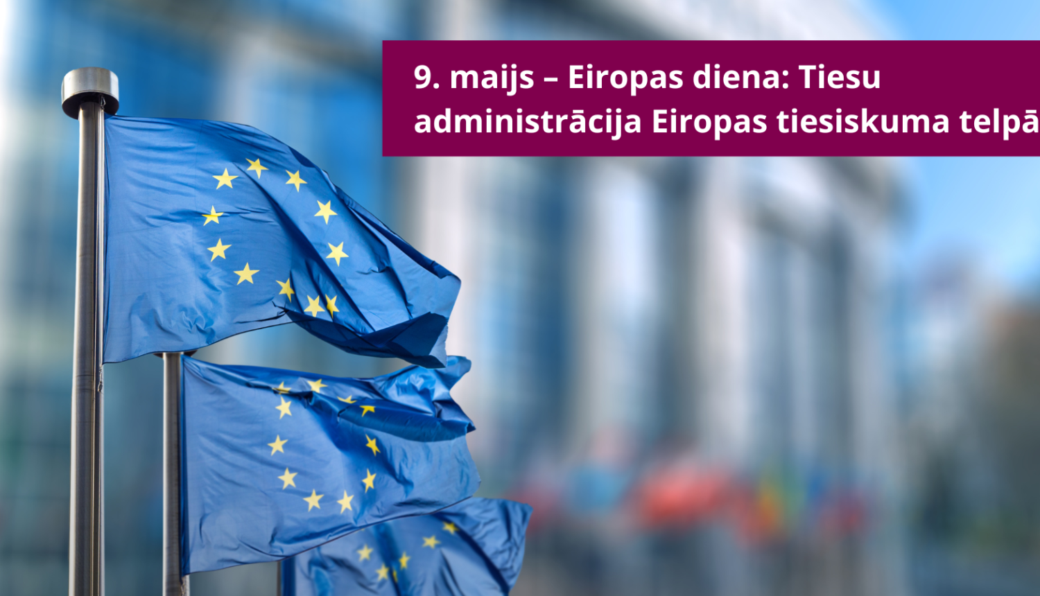 Attēlam inlustartīva nozīme - redzami ES karogi un raksta nosaukums