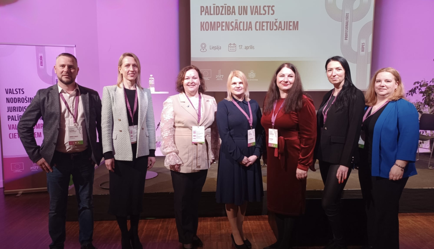 Attēlā redzami pasākuma dalībnieki