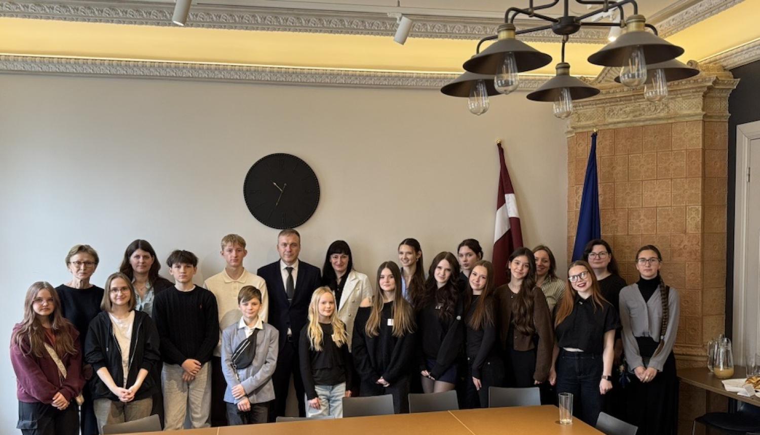 Attēlā redzami pasākuma dalībnieki