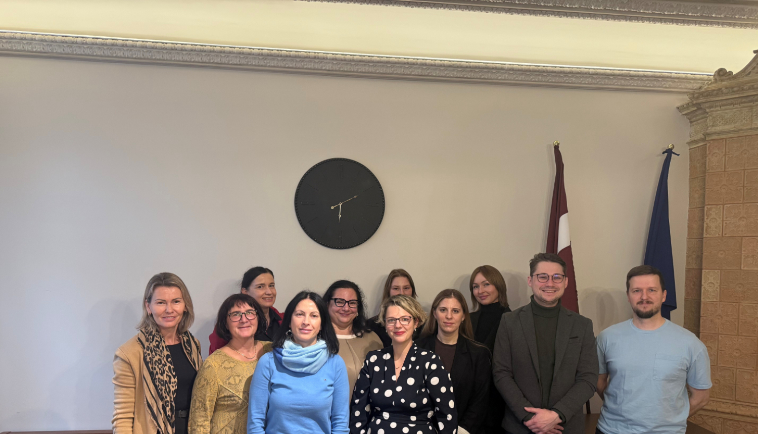 Attēlā redzama delegācija