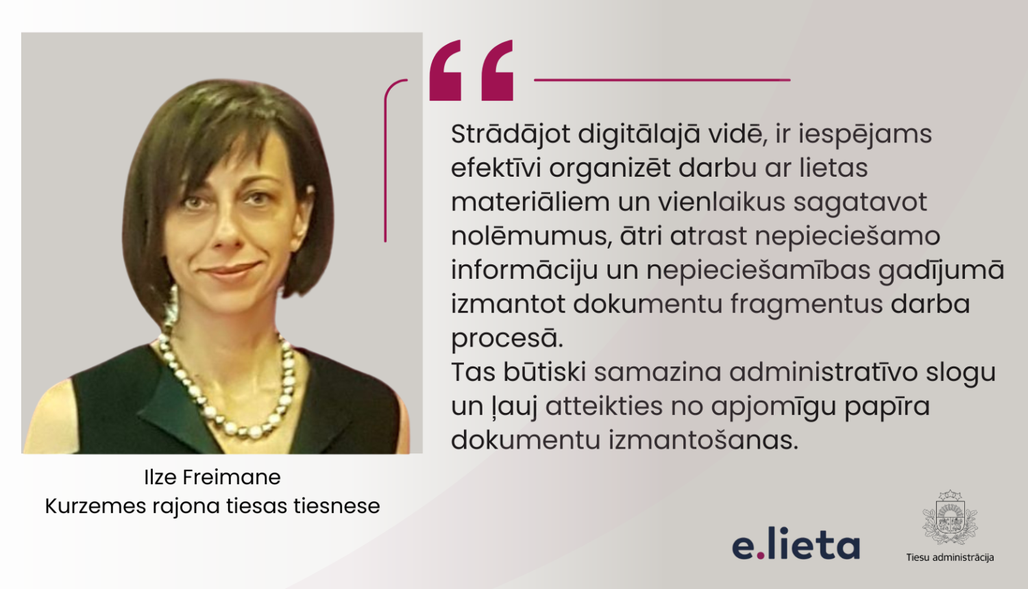 Tiesneses attēls ar citātu