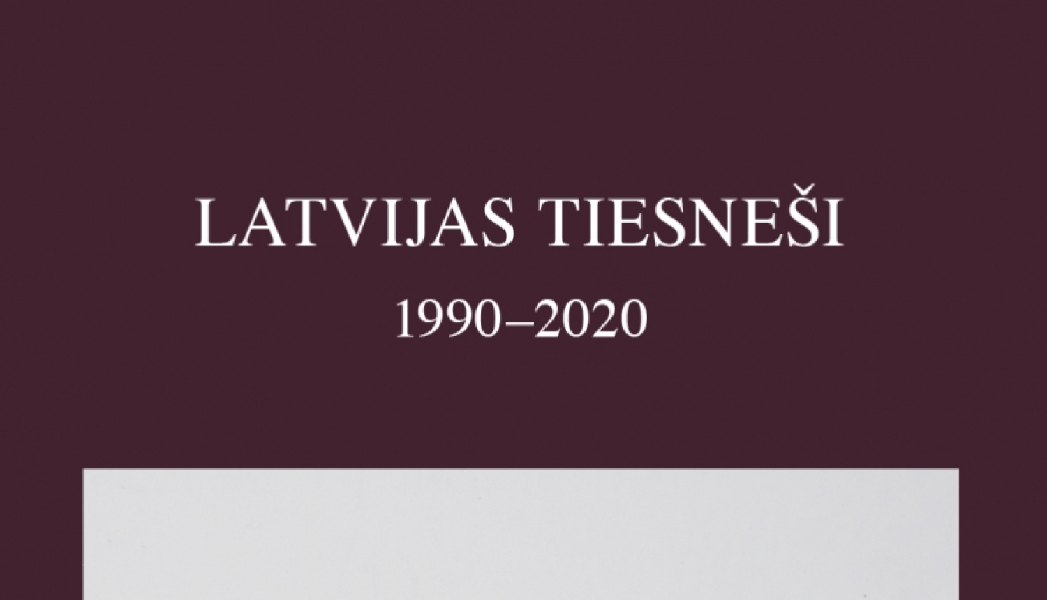 grāmatas vāks Latvijas tiesneši