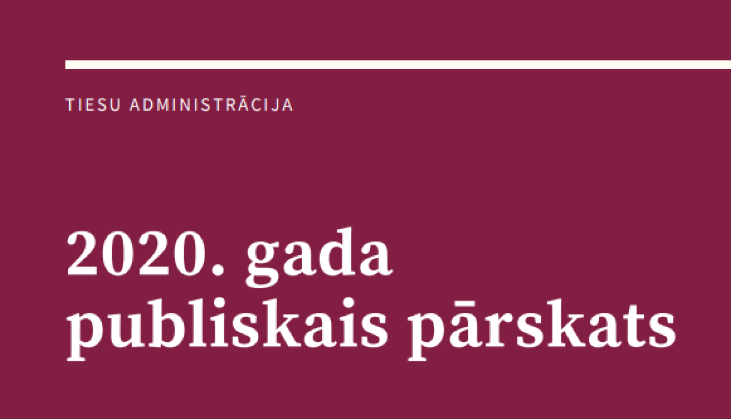 2020. gada TA publiskais parskats